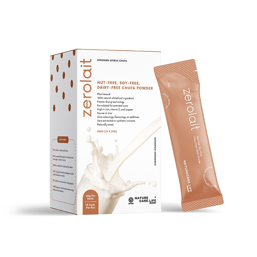 Zerolait Nut Free, Soy Free, Dairy Free Plant Milk 14x20g image