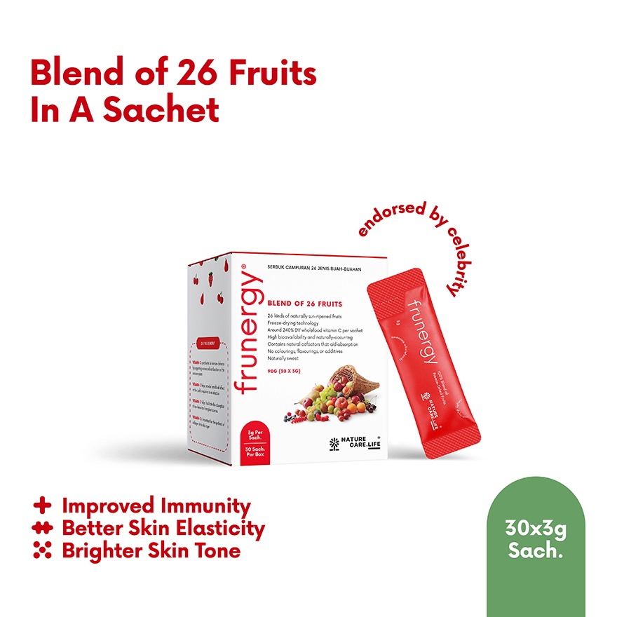 Frunergy® Blend of 26 Freeze Dried Fruits 30x3g image