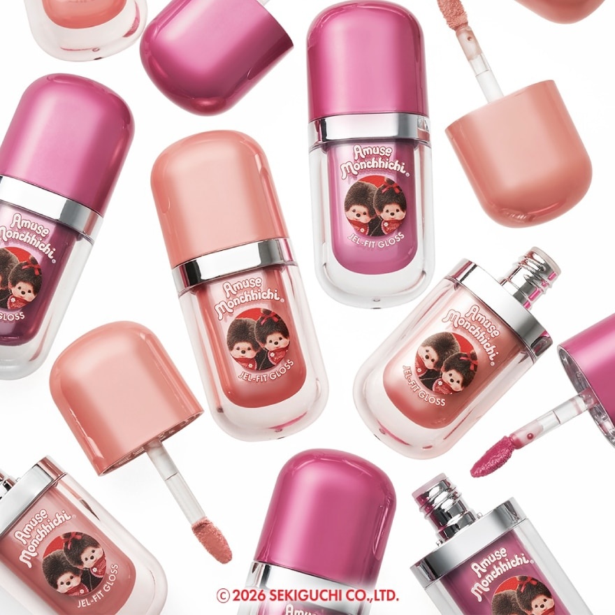 Monchhichi Limited Edition Jel Fit Gloss 04 Bare Girl Gloss Set image