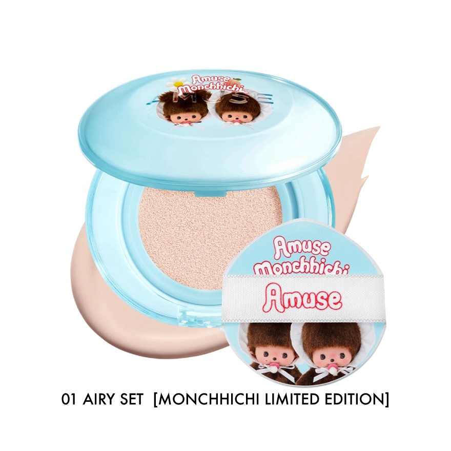 Monchhichi Limited Edition Airy Pore Cover Cushion 01 Air Set image