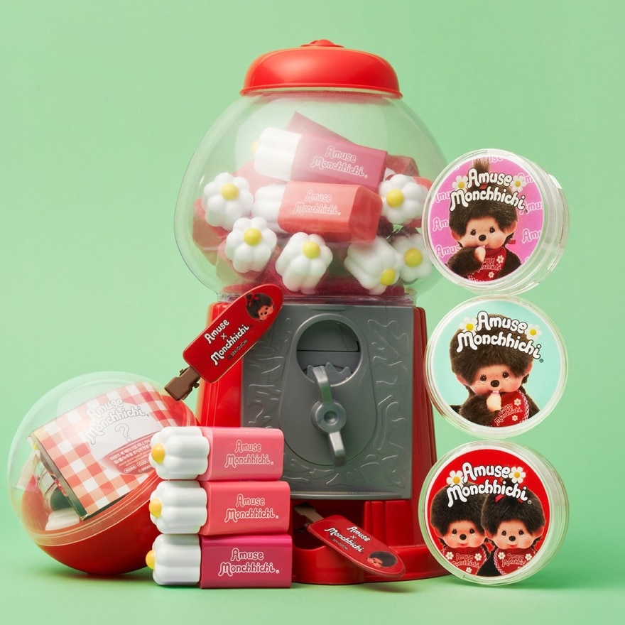 Monchhichi Limited Edition Quick Makeup Mini Gacha Set Cool image