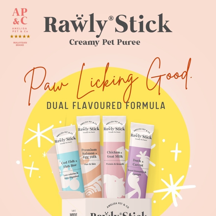 Rawly Stick Pet Puree Chicken & Goat Milk 4s image