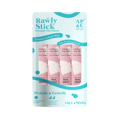 AMELISA PETS & CO Rawly Stick Pet Puree Chicken & Goat Milk 4s image