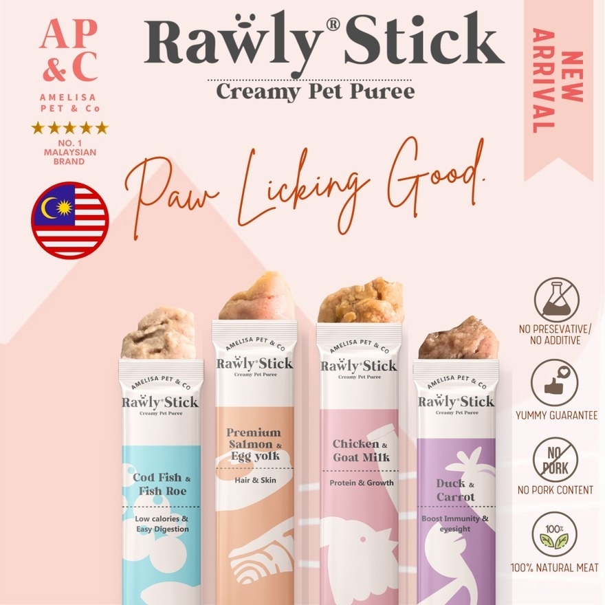 Rawly Stick Pet Puree Chicken & Goat Milk 4s image