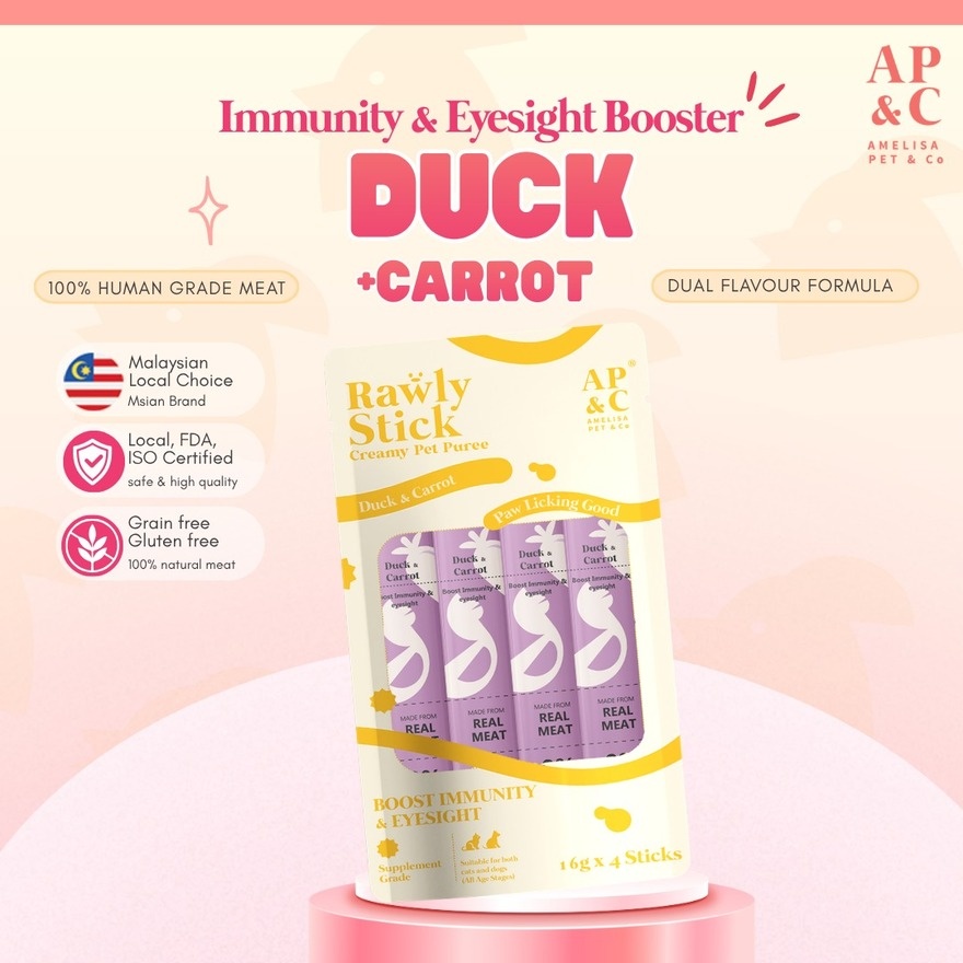 Rawly Stick Pet Puree Duck & Carrot 4s image
