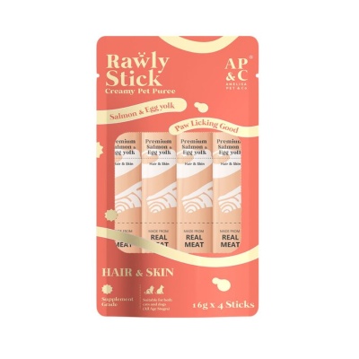 AMELISA PETS & CO Rawly Stick Pet Puree Salmon & Egg yolk 4s image