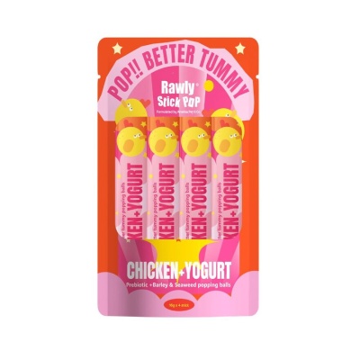 AMELISA PETS & CO Rawly Stick Pop Chicken + Yogurt 4s