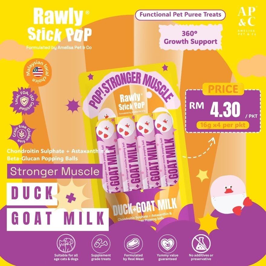 Rawly Stick Pop Duck + Goat Milk 4s image