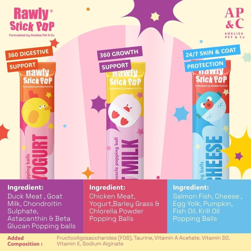 Rawly Stick Pop Salmon + Cheese 4s image