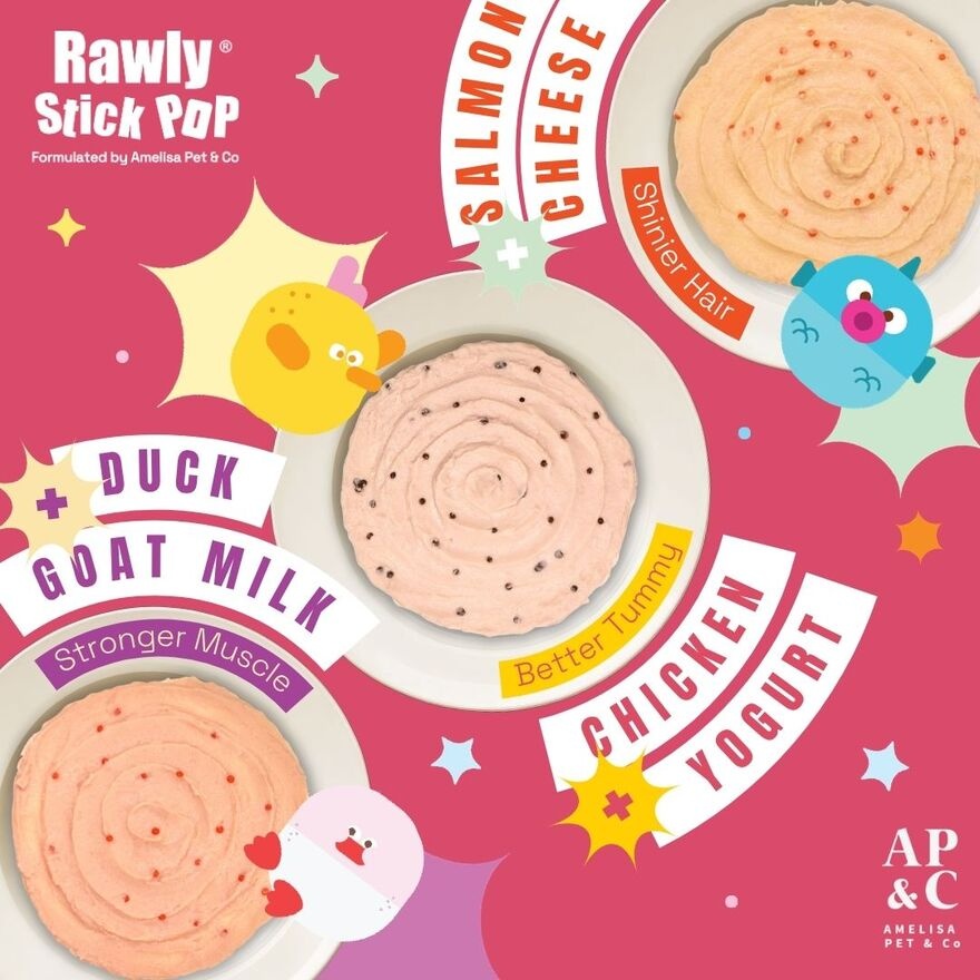 Rawly Stick Pop Salmon + Cheese 4s image