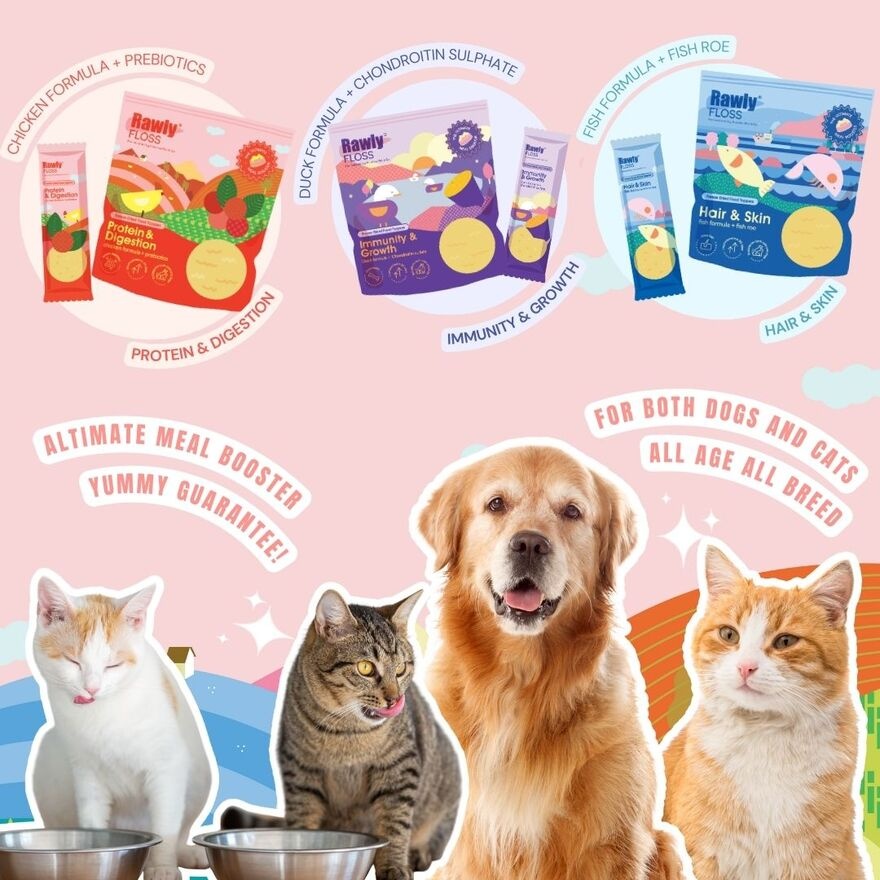 Rawly Floss Functional Food Topper Chicken Formula Protein & Digestion 10g image
