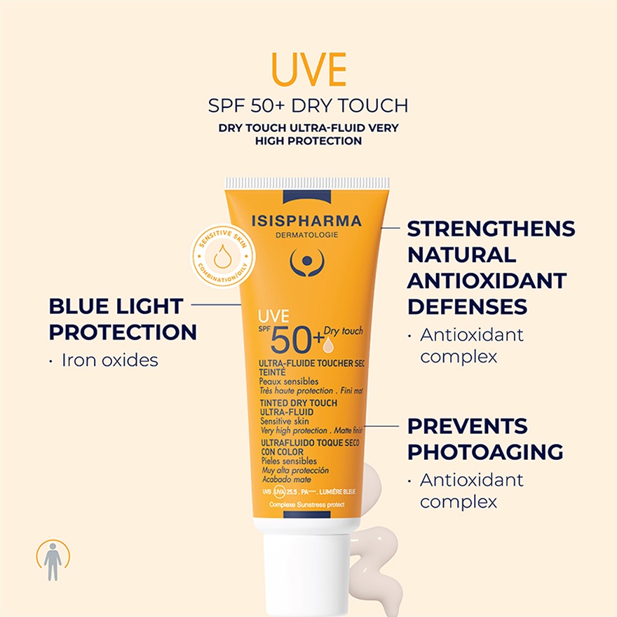 UVE SPF50+ Dry Touch Light Tinted 40ml image