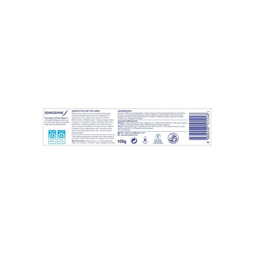Clinical Repair Active White Sensitive Toothpaste 100g image