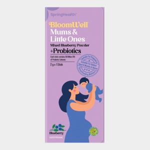 GWP BloomWell Mums & Little Ones Mixed Blueberry Powder + Probiotics Sample 1s image