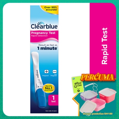 CLEARBLUE - Pregnancy Rapid Test Kit 1's