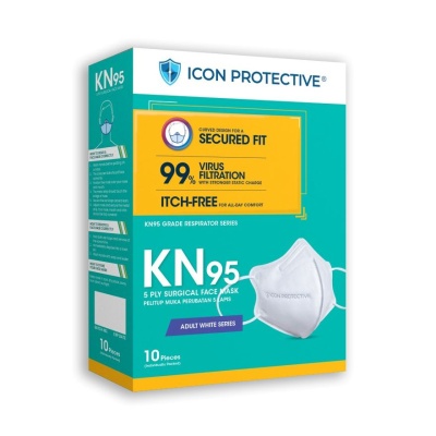 ICON Protective KN95 Surgical Face Mask 10s image