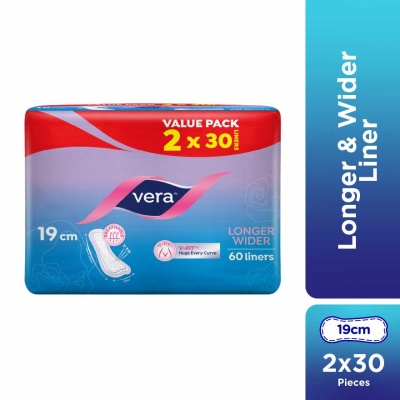 VERA Longer Wider Slim Panty Liner 2x30s image
