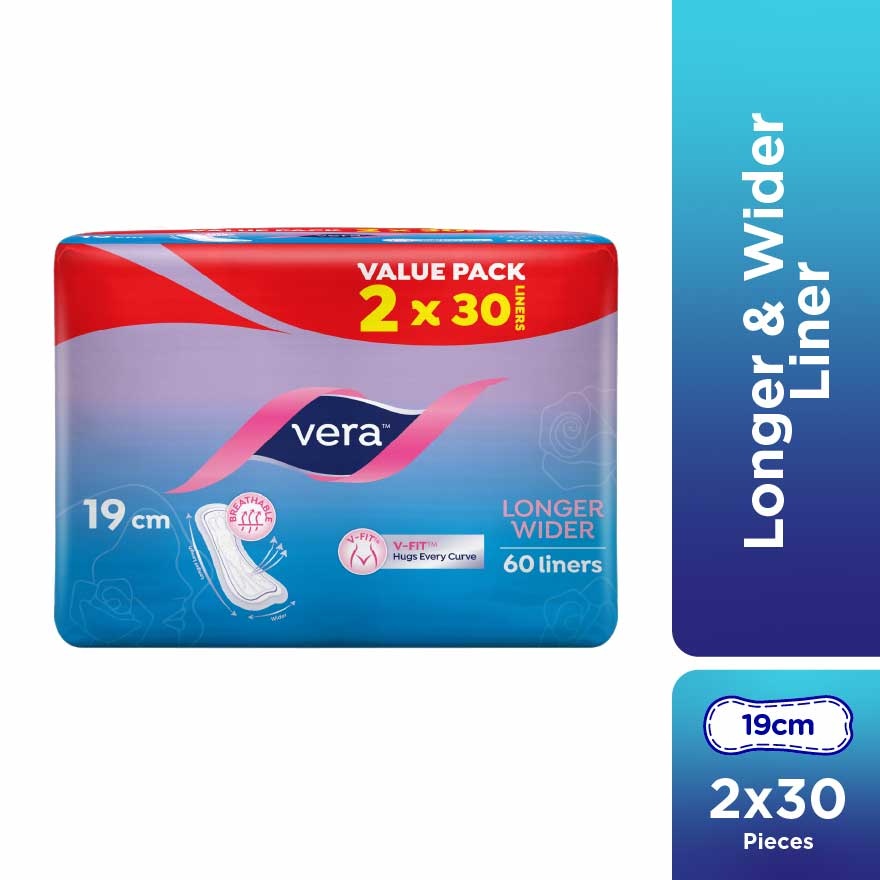 Longer Wider Slim Panty Liner 2x30s image