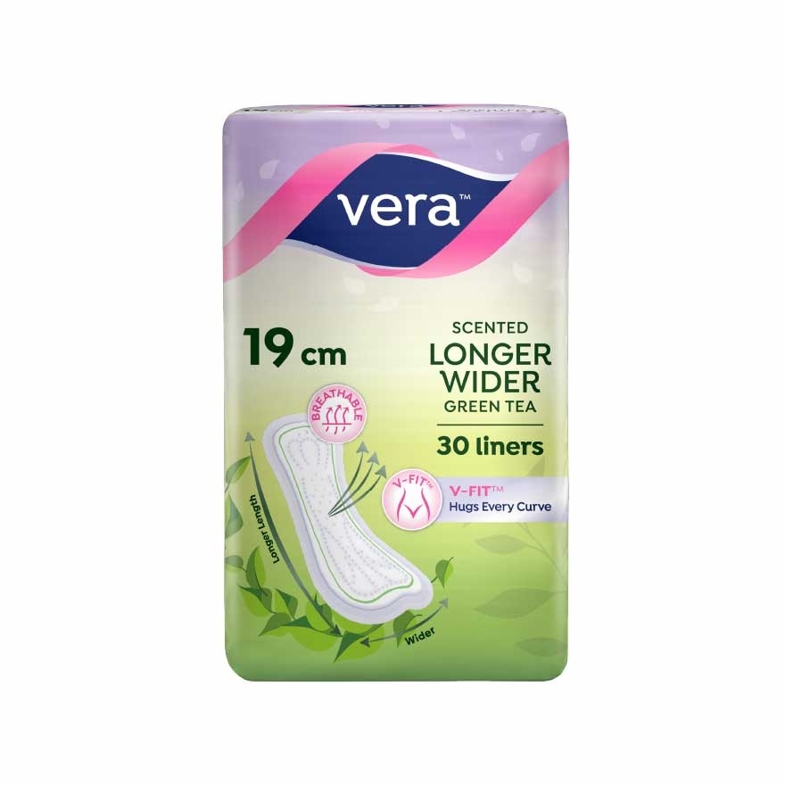 Green Tea Longer Wider Slim Panty Liner 30s image