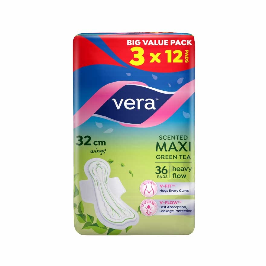 Green Tea Maxi Night Wing 32cm 3x12s image