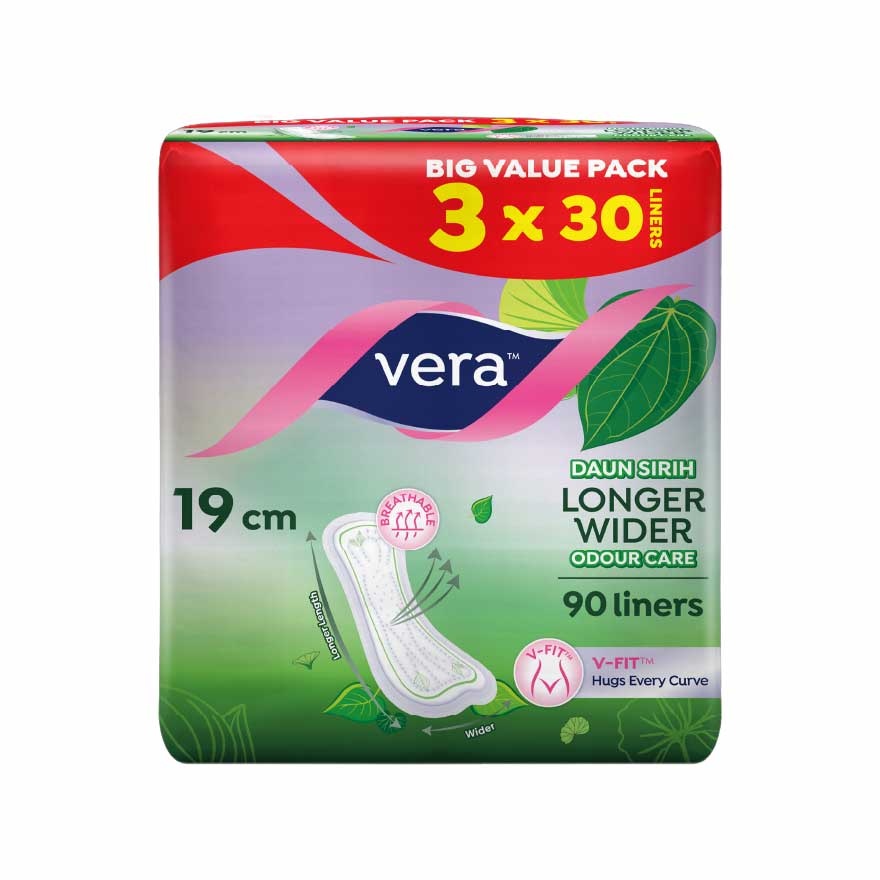 Daun Sirih Longer Wider Slim Panty Liner 3x30s image