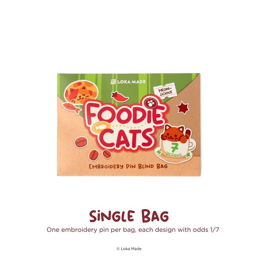 Embroidery Badge: Foodie Cats 1s image