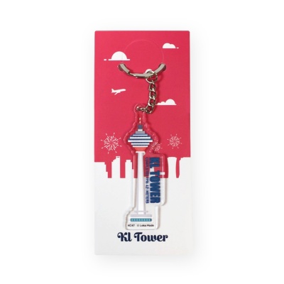 LOKA MADE KL Tower Checked In Enamel Pin 1s