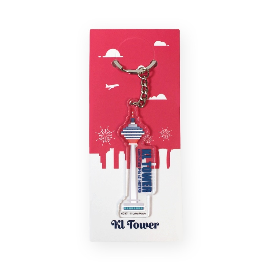 KL Tower Checked In Enamel Pin 1s image
