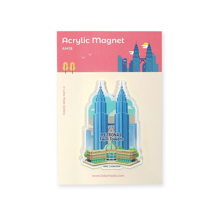 Petronas Twin Towers Day View Acrylic Magnet 1s image