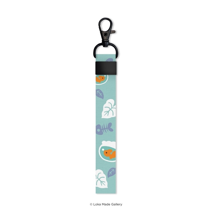 Soothing Aqua Comeow Strap Short Lanyard 1s image