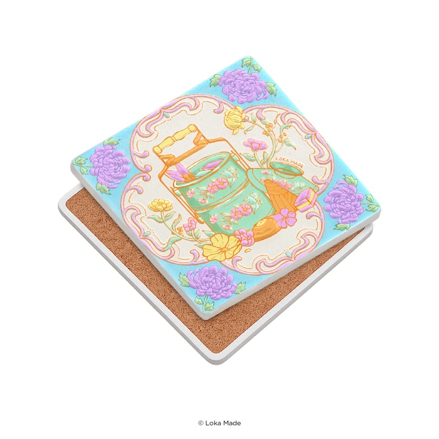 Blooming Tiffin Mosaic Coaster 1s image
