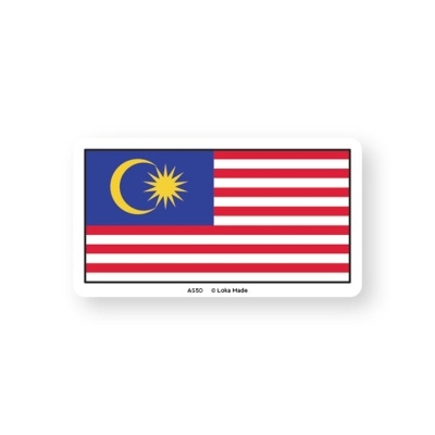 LOKA MADE Malaysia Flag Luggage Sticker 1s