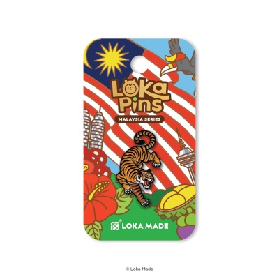 LOKA MADE Tiger Enamel Pin 1s image
