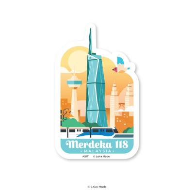 LOKA MADE Golden Merdeka 118 Luggage Sticker 1s