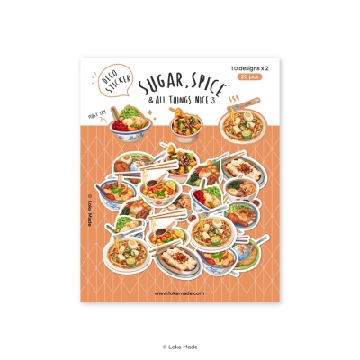 LOKA MADE Sugar, Spice & All Things Nice 3 Stickers 20s image