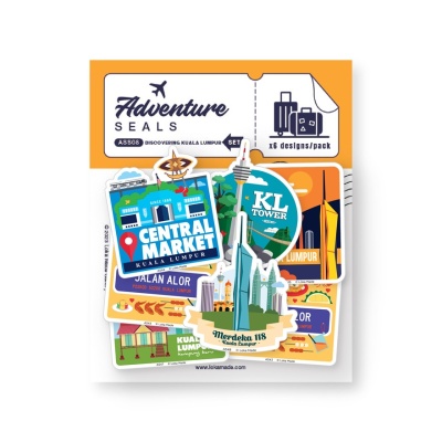 LOKA MADE Adventure Seal Luggage Sticker Kuala Lumpur 6s image