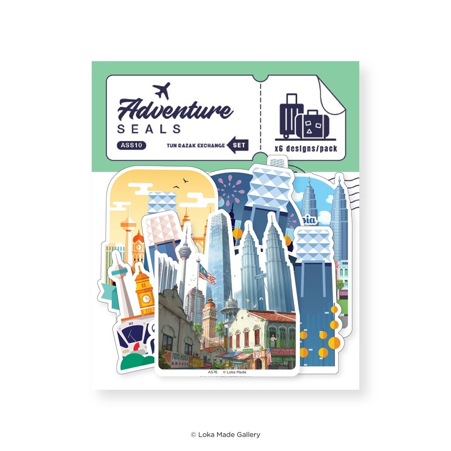 Adventure Seals Luggage Sticker Tun Razak Exchange 6s image