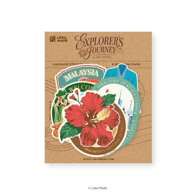LOKA MADE Journey Through Malaysia: Experience Luggage Sticker 6s