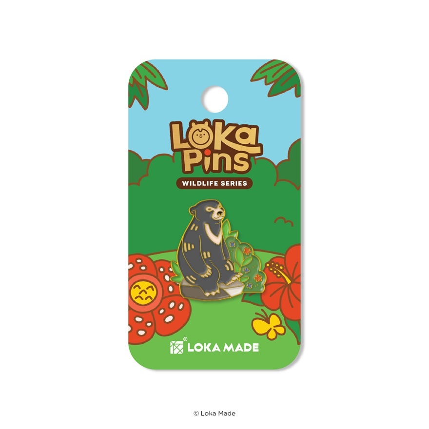 Sun Bear Enamel Pin 1s image