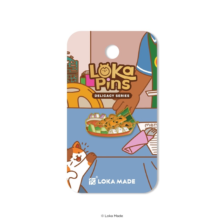 Satay Enamel Pin 1s image