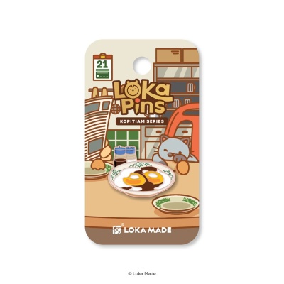 LOKA MADE Half Boiled Eggs Enamel Pin 1s