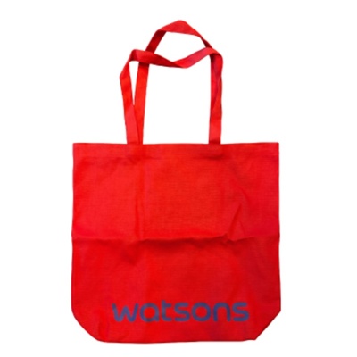 WATSONS Canvas Tote Bag Red 1s image