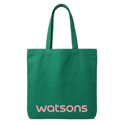 WATSONS Canvas Tote Bag Green 1s image