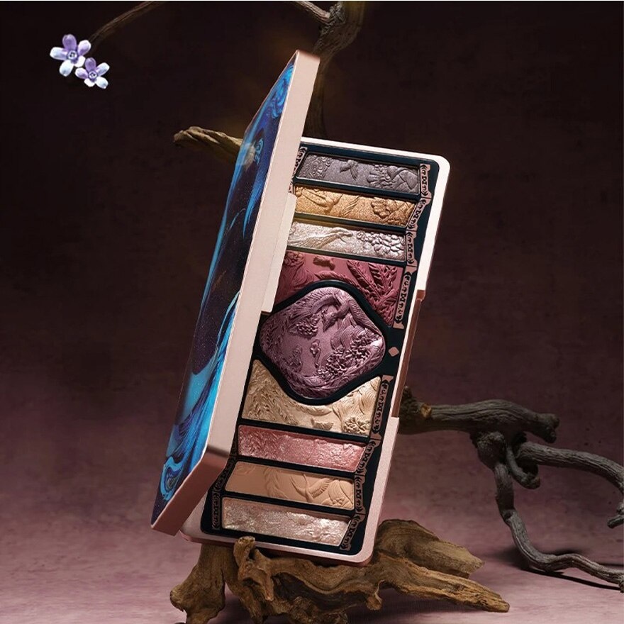 Floral Engraving Phoenix Makeup Palette H04 Burgundy Sunset image