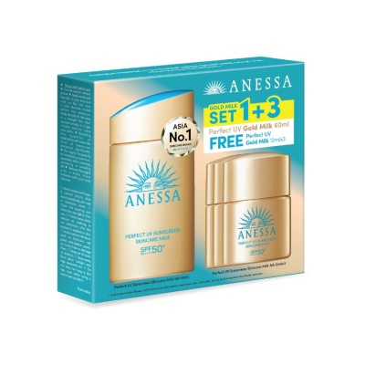 ANESSA, Gold Milk Set 60ml Free 12ml x 3 | Watsons Malaysia