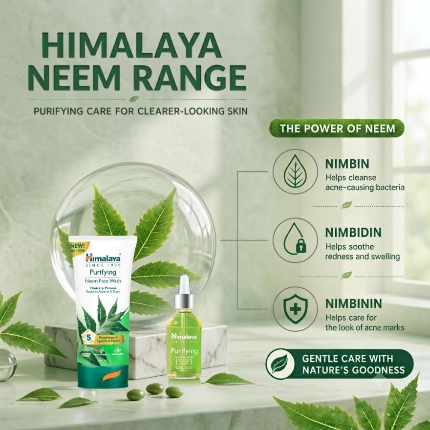 Herbals Purifying Neem Face Wash 150ml + Serum 15ml image