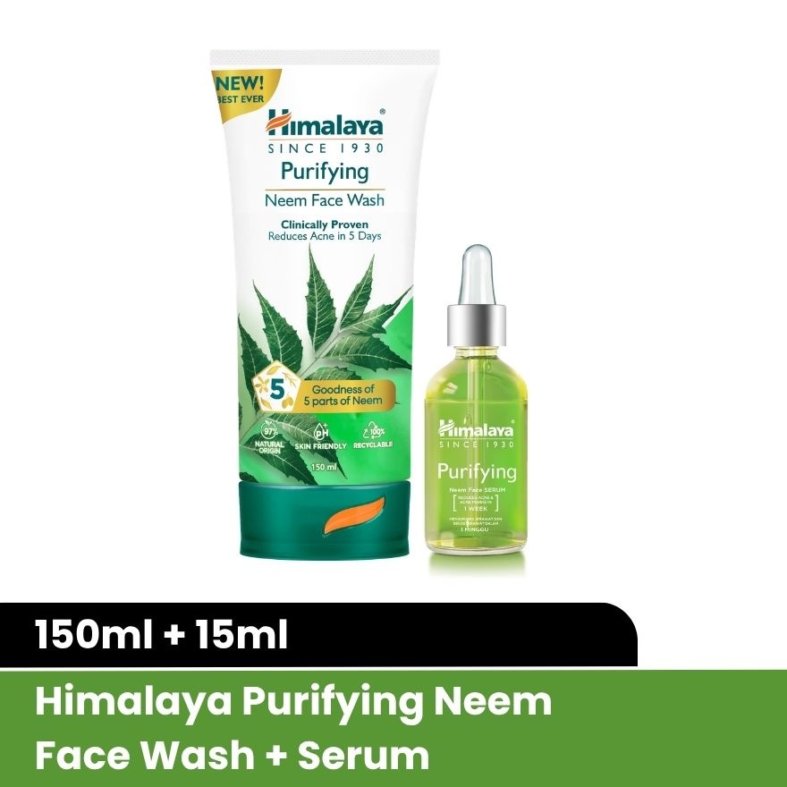 Herbals Purifying Neem Face Wash 150ml + Serum 15ml image