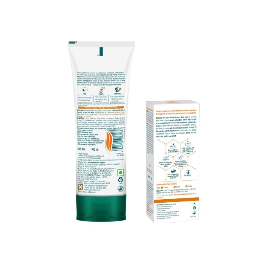 Dark Spot Turmeric Face Wash 100ml + Serum 30ml image