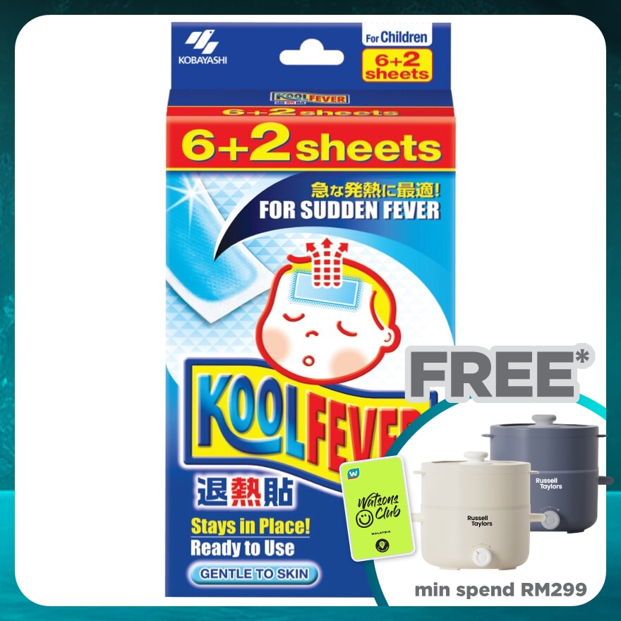 Kool Fever Cool Child 6+2 Sheets