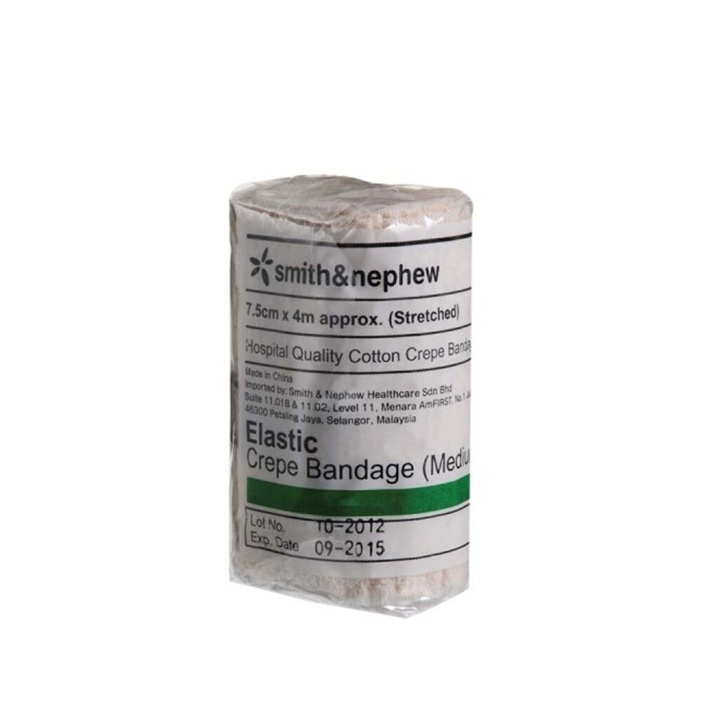 Elastic Crepe Bandage (Medium Weight) 7.5cmx4m